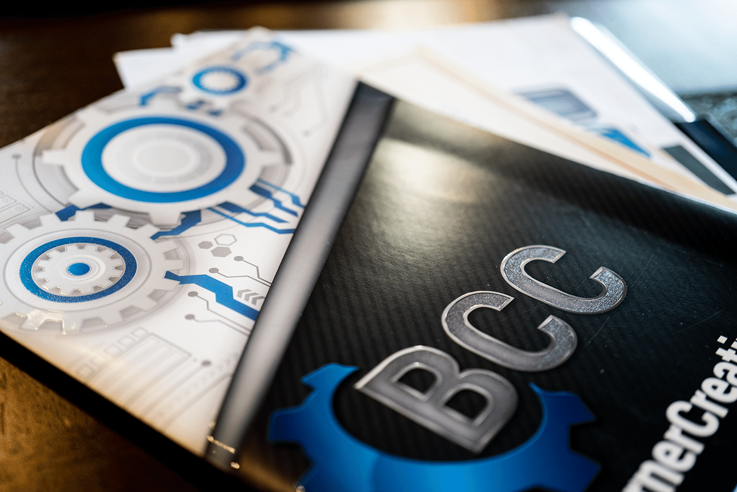 Big Corner Creative presentation folder
